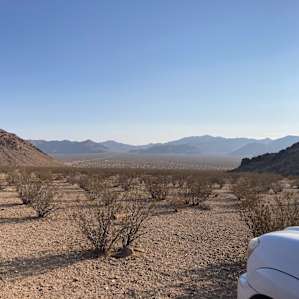 The road off in the distance.