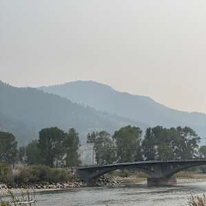 RV Campsite On Yellowstone River