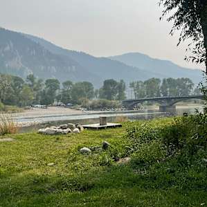 RV Campsite On Yellowstone River