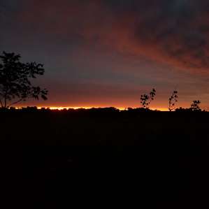 Sunset over the prairie