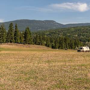 Looking towards the camping area
