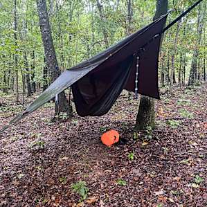 My hammock setup near campsite 2