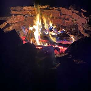 Campsite 2 fire