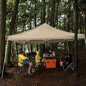 Our extra shelter, which was at the water's edge.