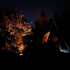 Big Dipper over the a frame