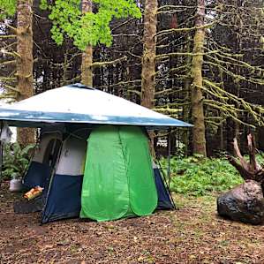 Tent Camping beside the River