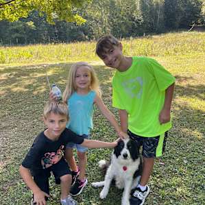 My kids fell in love with the dog Lincoln who lives on property. Sweetest dog ever. My kids cried when we left him.