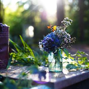 beautiful flowers to welcome guests !