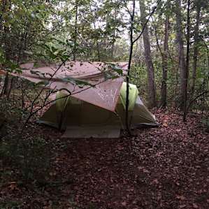 Our tent the first morning.