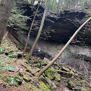 Site central to waterfalls in the area