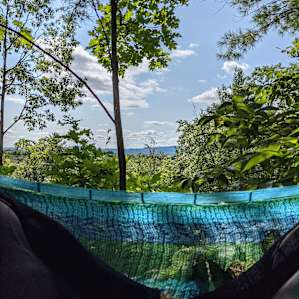 There's a nice spot to hang a hammock if you bring one
