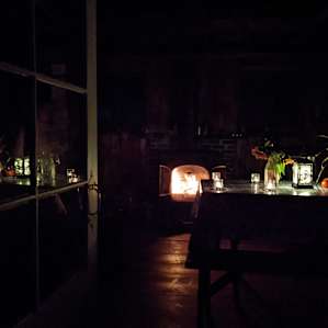 They had solar lighting. We also brought candles for extra ambient lighting
