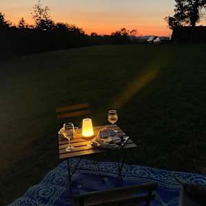 Sunset in the pasture.