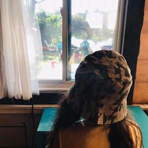 looking out to the beach