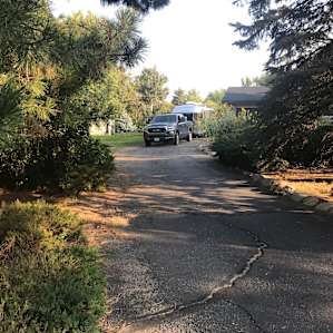 Little Cottonwood driveway camp
