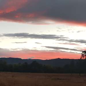 Sunset over the ranges