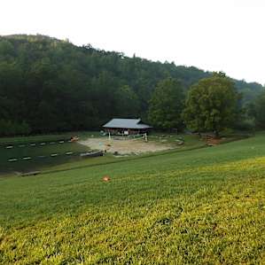 Lake and game room