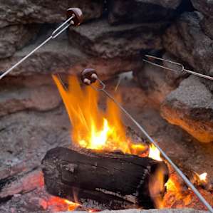 Nice night with a camp fire