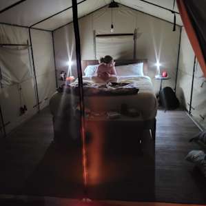 Glamping at The Sandbox!