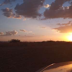 Sunset after the freak monsoon.