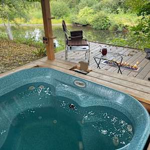 The hot tub deck was definitely a favorite!
