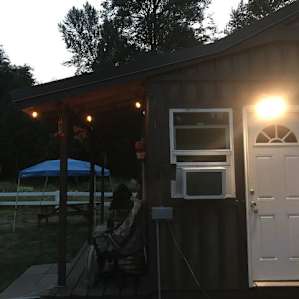 Evening view from tent.