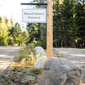 An amazing 1 mile hike to a sandy beach at Barred Island preserve. Just 20 minutes from the campground.