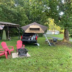 It was very nice to have chairs and a firepit on site. This saved us some additional gear to pack and unpack.