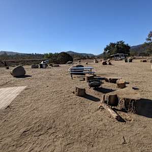 Camp site cleared out by the end of our stay.