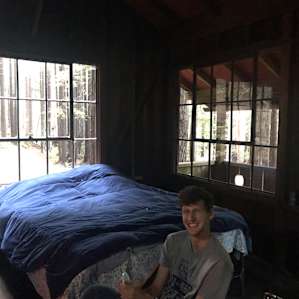My beautiful model enjoying the cabin :)