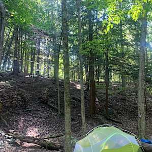 Creekside tent camp