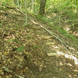 Hiking from the hub to my site.