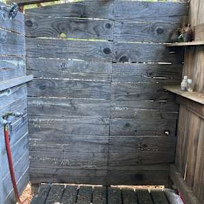 Outdoor shower bliss!