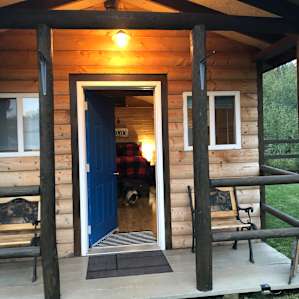 Welcoming front porch.