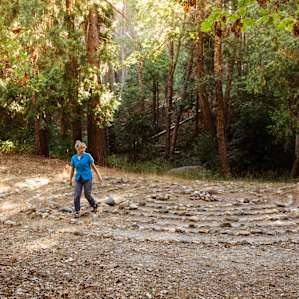 Take a walk through the labyrinth.
