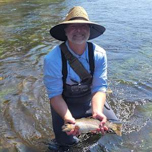 A quality Cutbow taken on a nymph.