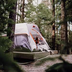 Tent platform perfect for a 3 person tent.
