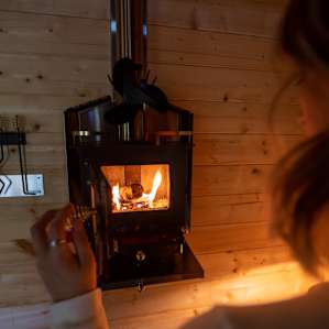 woodfire cube stove, small but very mighty