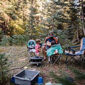 Hanging at the camp site