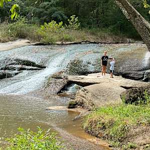 Waterfall camping close to CLT