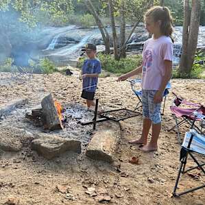Waterfall camping close to CLT