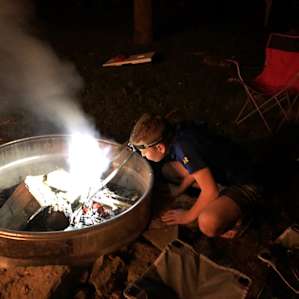 Fire pit creek side
