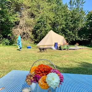Smiling Frog Farm's 16 ft Bell Tent