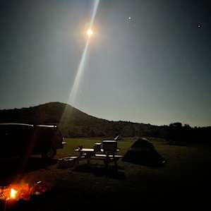 Moon shot from campsite