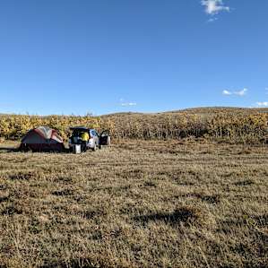 setting up our tent