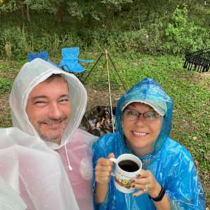 Rain didn’t dampen our spirits.