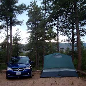campsite 5 at dusk