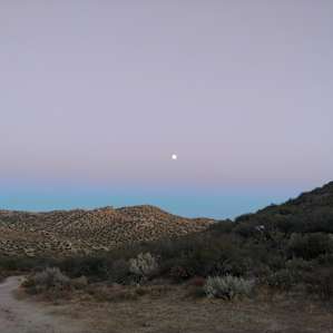 Moonrise from the campsite