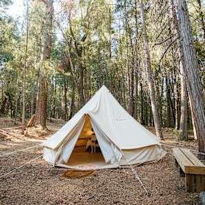 glamping canvas tent