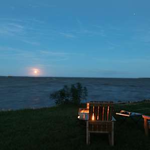 That's not the sun ... its the harvest moon!